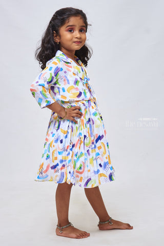 Baby frock multicolour fit and flair Angel Fancy Trendy Girls Frock and  Dress Modern Classy Frock