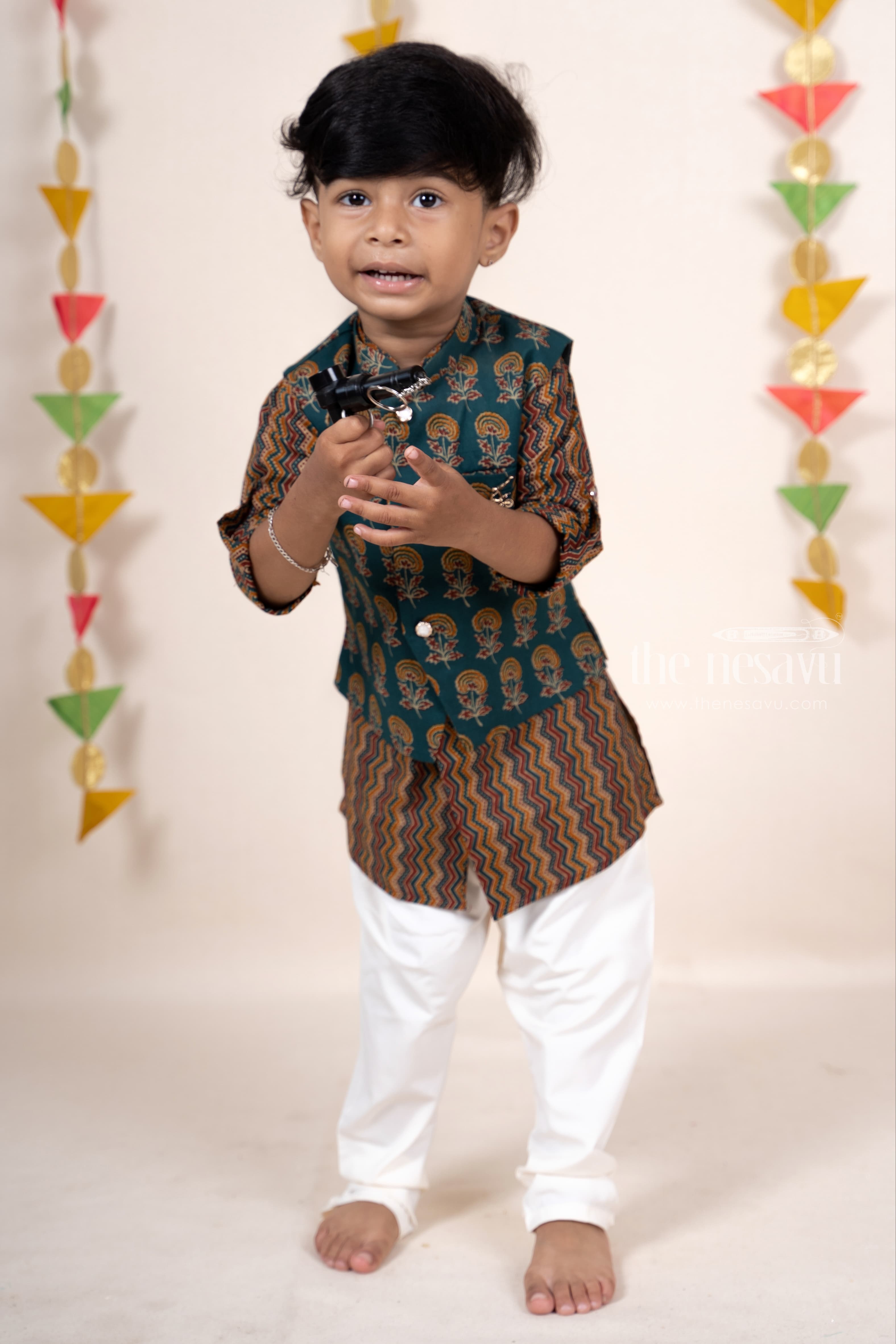 Ethnic Wear Kurta And Dhoti For Boys| Best Designs| The Nesavu – The Nesavu