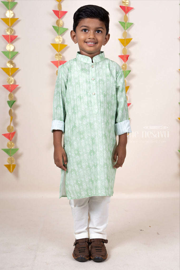 Green Kurta Suit For Boys | 7 Month Baby Boys Dresses | The Nesavu – The  Nesavu