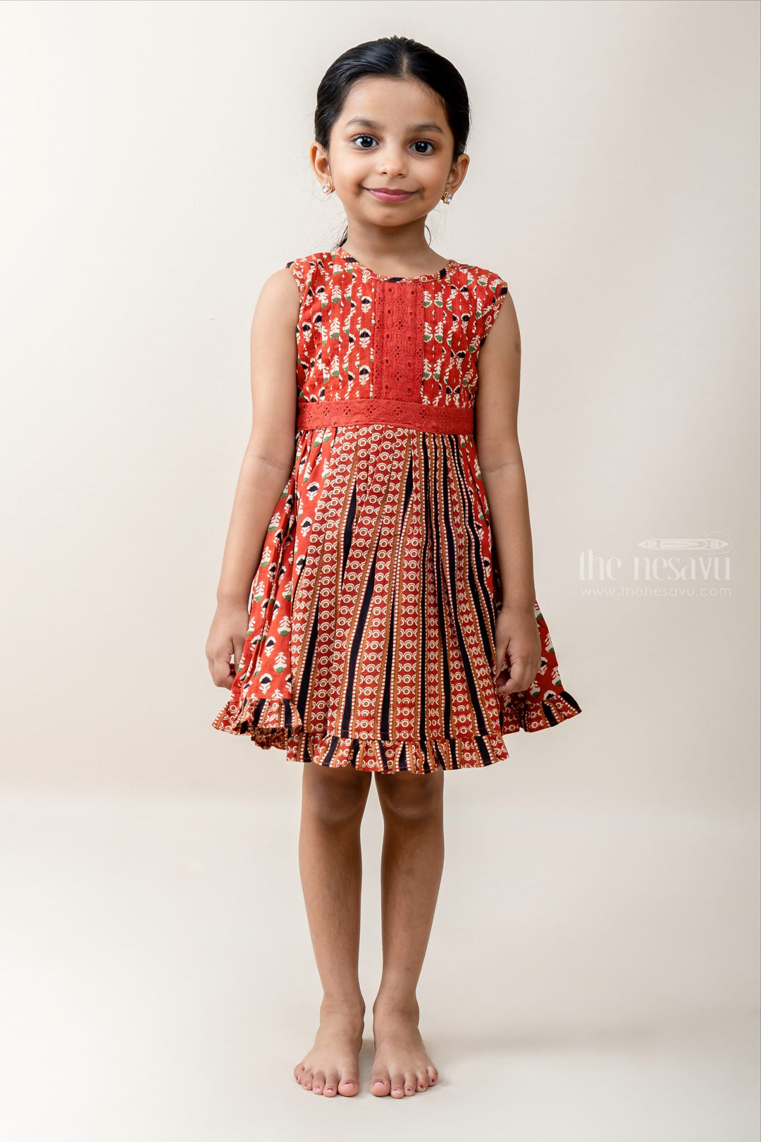 Soft Cotton Printed Dresses For Girls | Stylish Ruffle Design ...