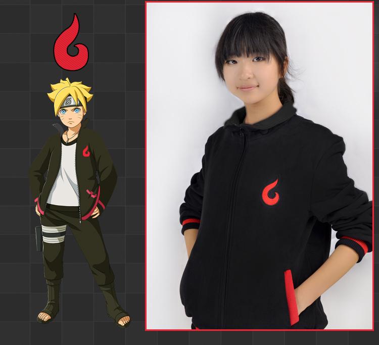Anime Naruto Uzumaki Boruto Fleeces Cosplay Costume Boruto Casual