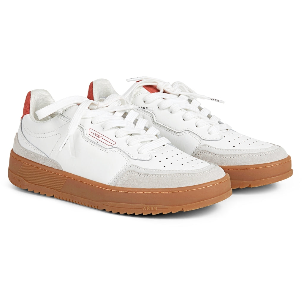 Arkk Copenhagen Novaklass Leather Stratr65 Sneakers White Bruschetta Gum