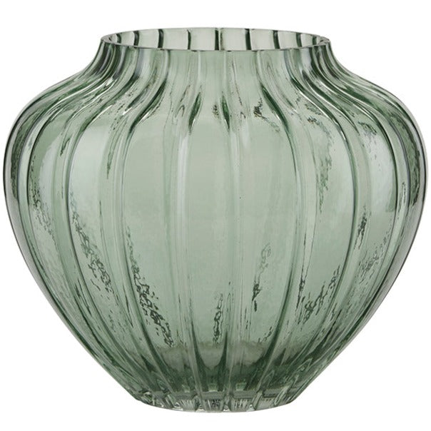 Bahne Interior Groove Vase Green