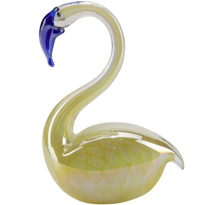 Bahne Interior Swan Glasfigur Yellow