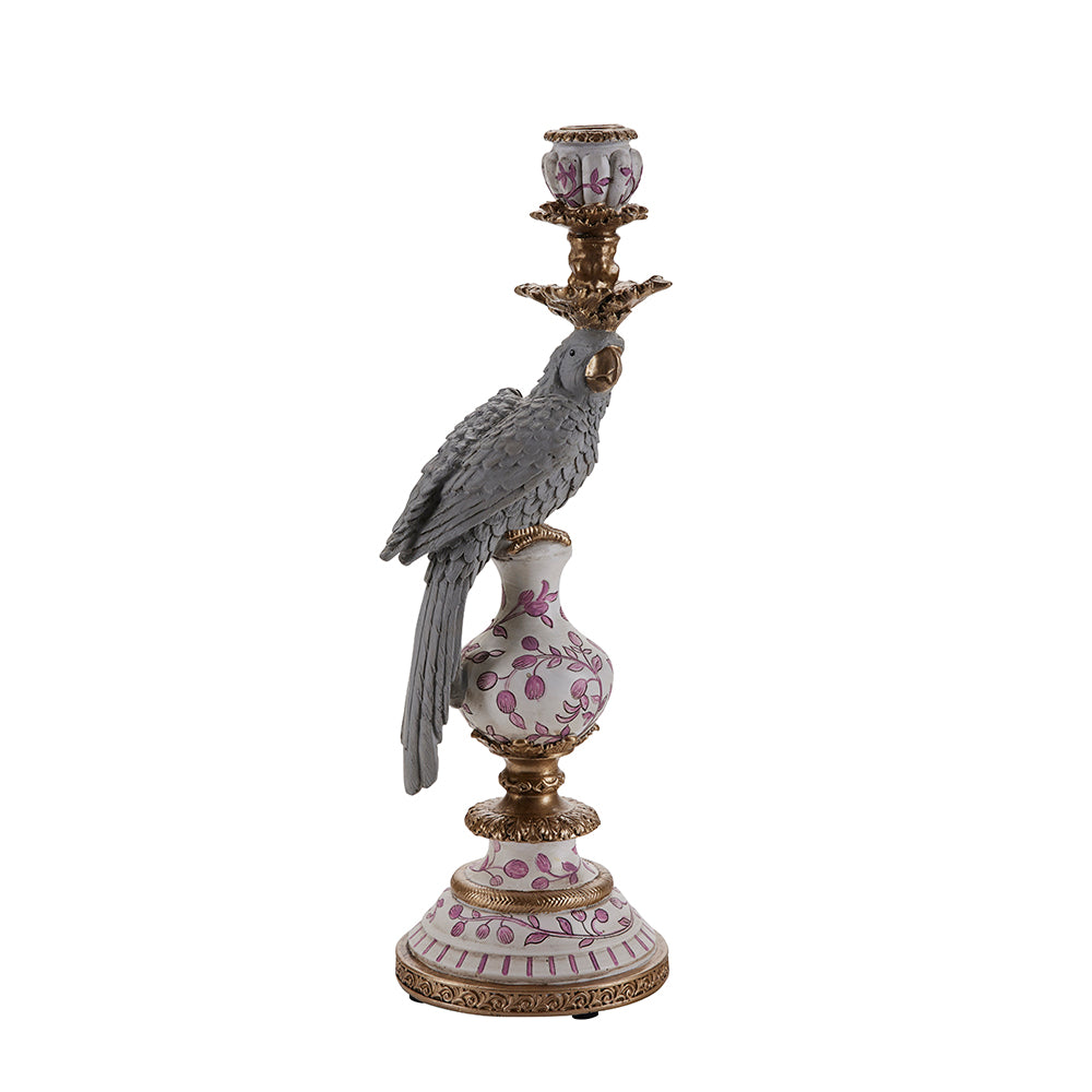 Bahne Interior Bird Lysestage White/Gold/Grey/Pink