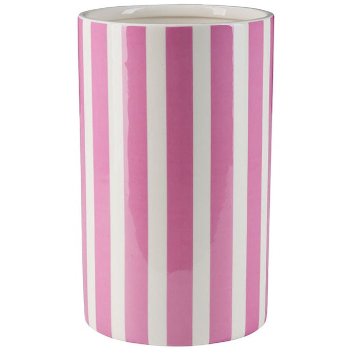 Bahne Interior Stripe Vase White/Pink