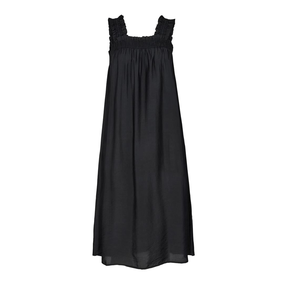 Co'Couture Callum Smock Strap Kjole Black