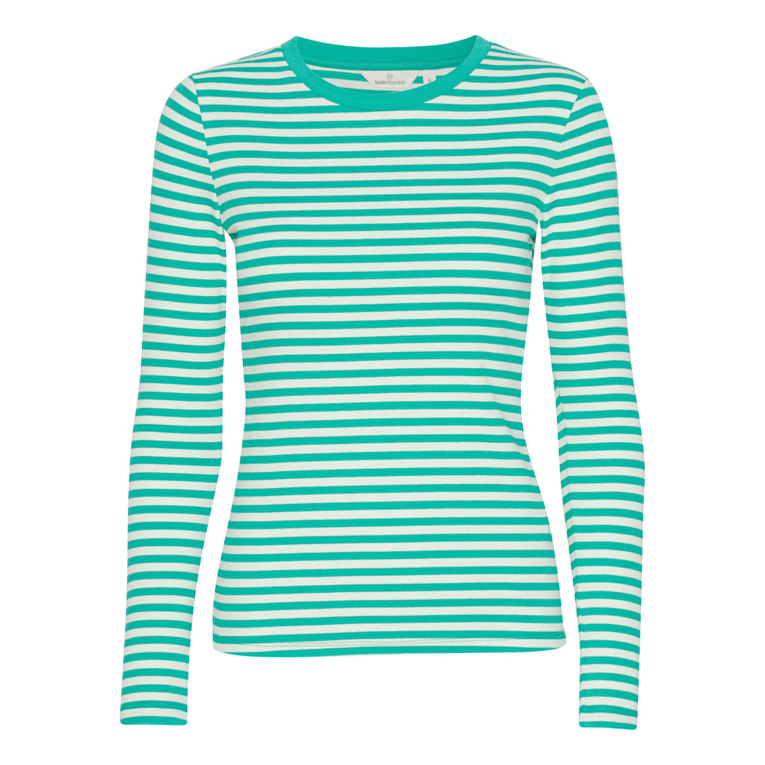 Basic Apparel Ludmilla Bluse Ocean Floor/Subtle Green