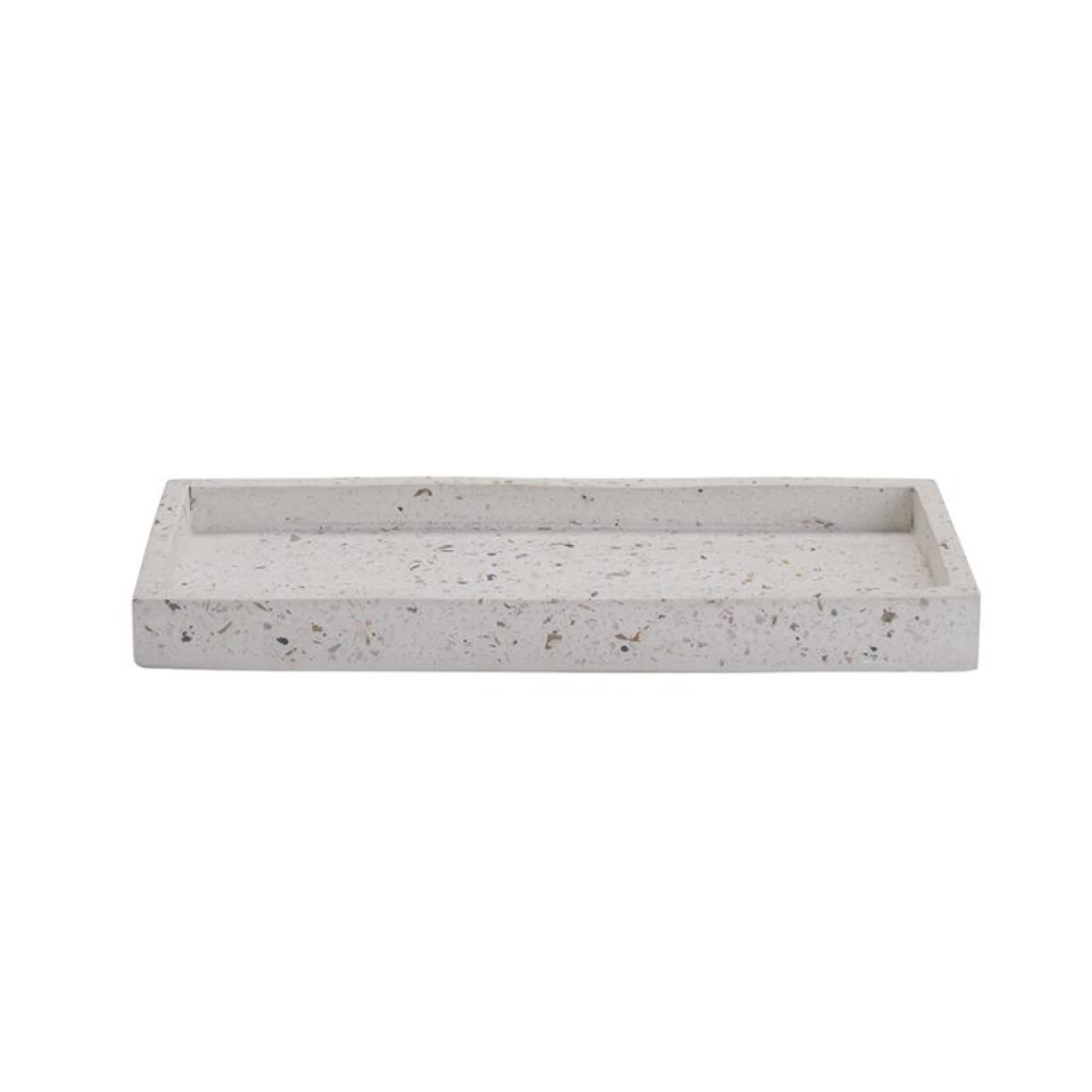 Bahne Interior Terrazzo Rectangle Small Bakke White