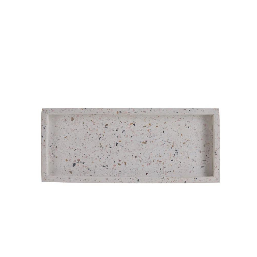 Bahne Interior Terrazzo Rectangle Small Bakke White