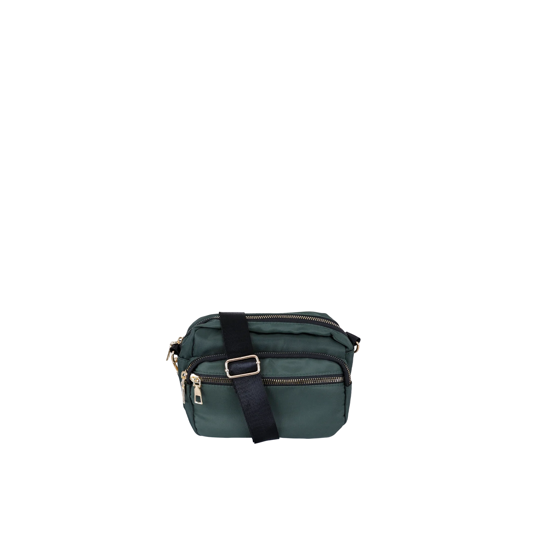 Black Colour Viggy Nylon Small Taske Bottle Green