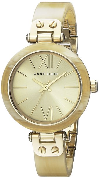 Anne Klein Gold-Tone Horn Plastic Ladies Watch