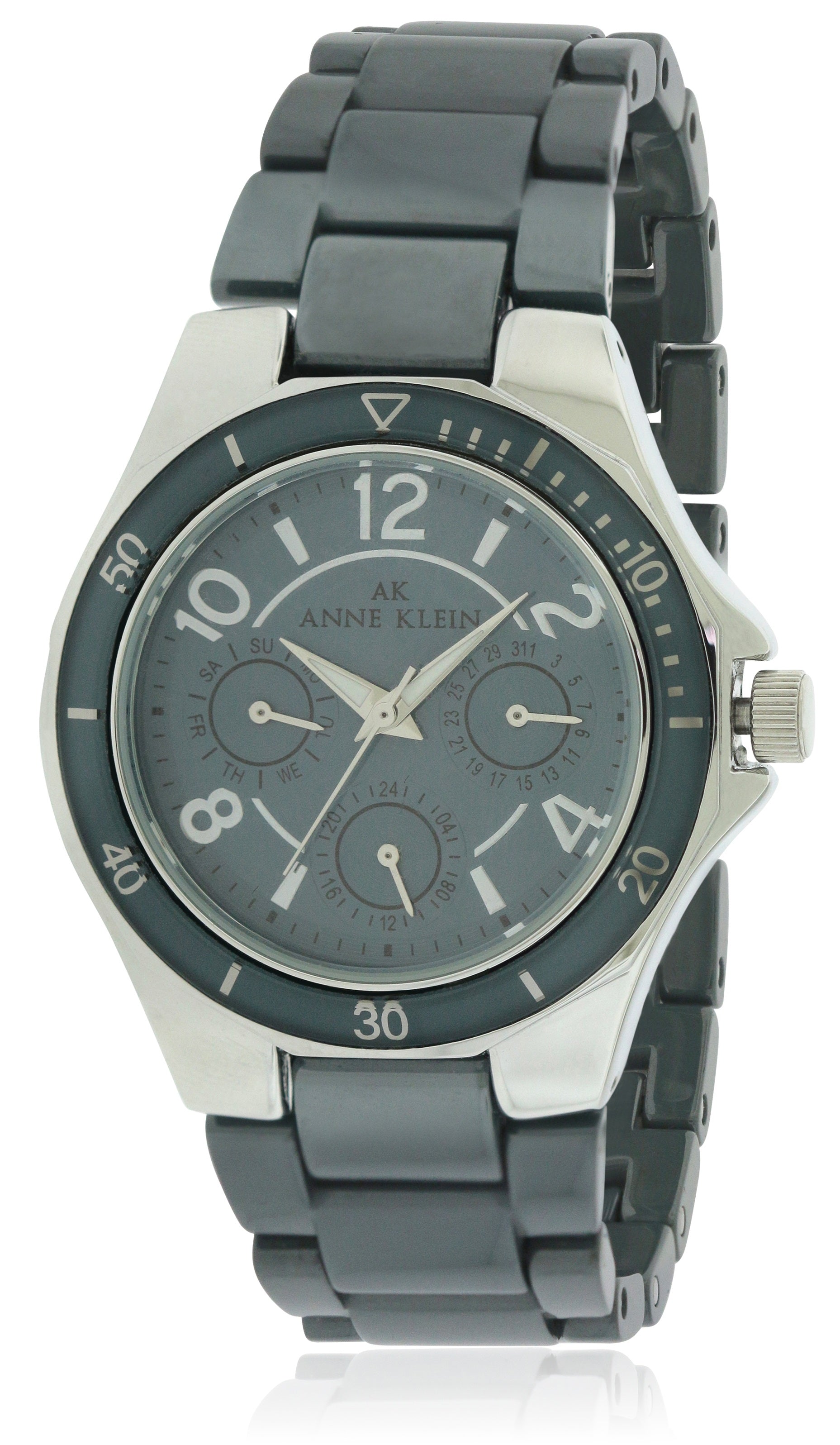 Anne Klein Grey Ceramic Ladies Watch