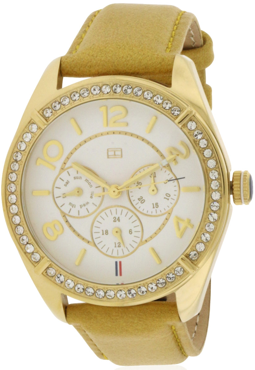 Tommy Hilfiger Gracie Tan Leather Ladies Watch