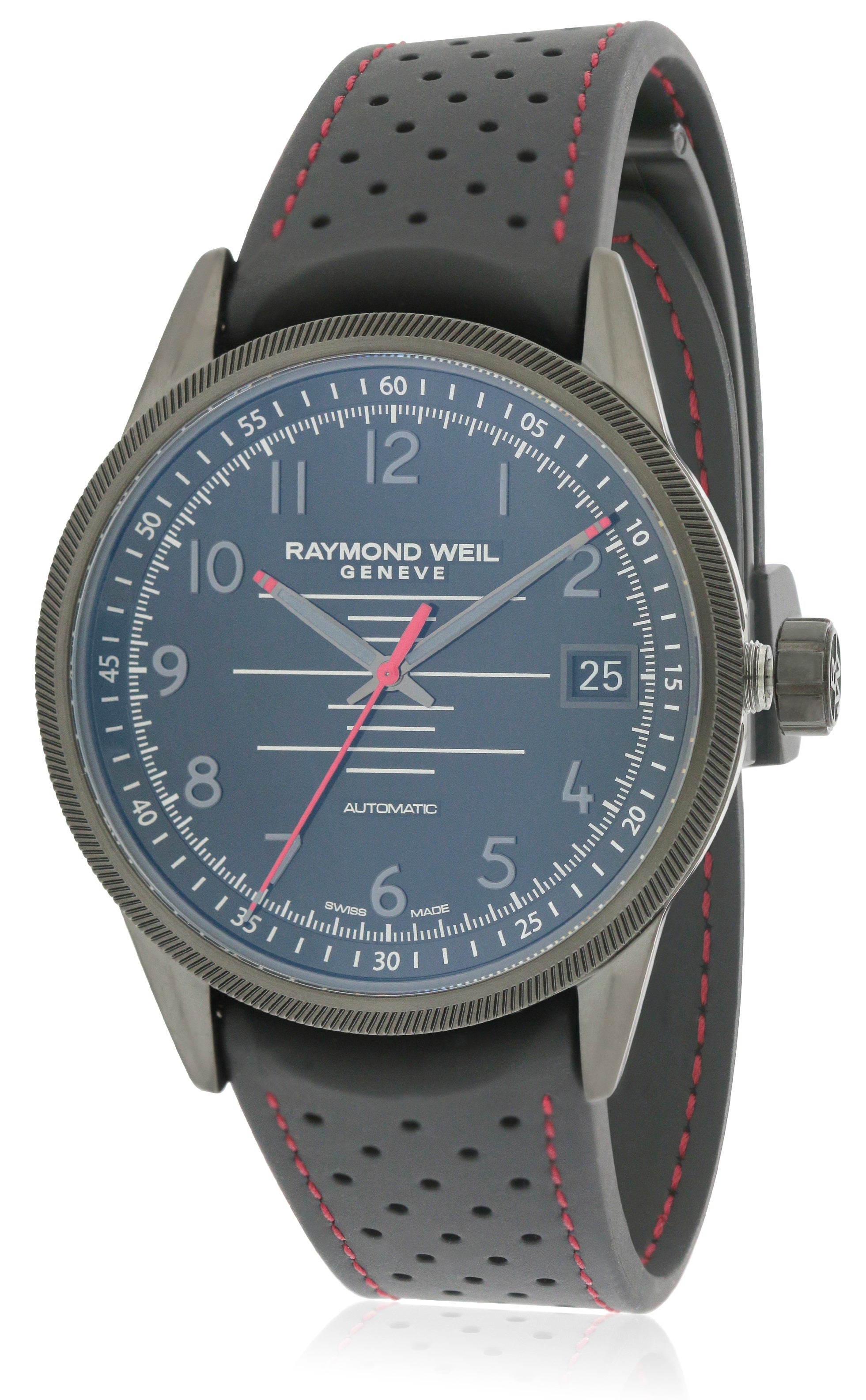 Raymond Weil Freelancer Rubber Automatic Mens Watch