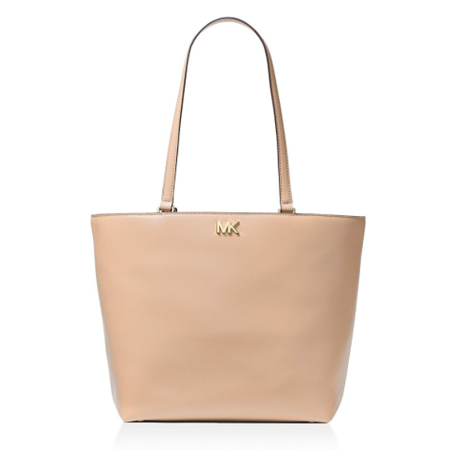 Michael Kors Mott Leather Tote - OYSTER -