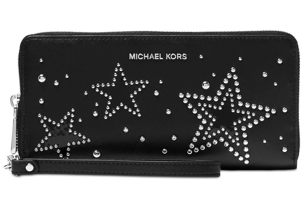 Michael Kors Travel Continental Wallet - Black -