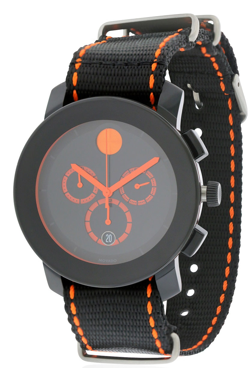 Movado Bold Nylon Chronograph Mens Watch