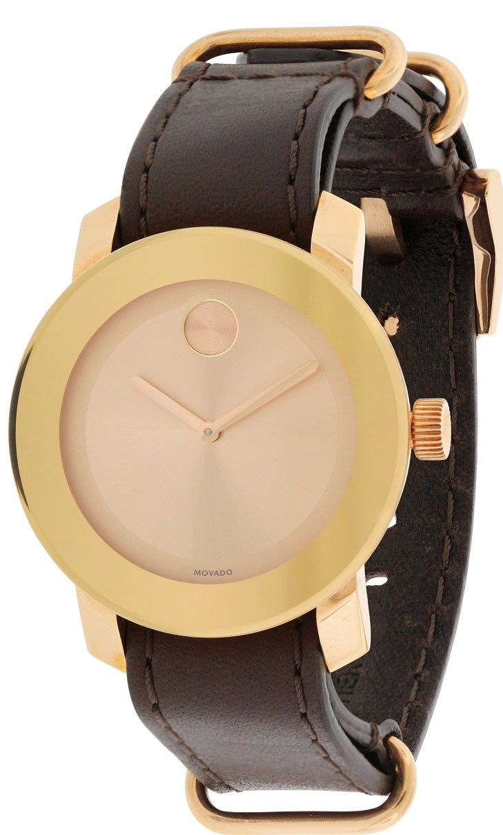 Movado Bold Leather Unisex Watch