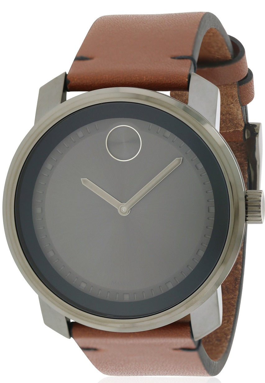 Movado Bold Leather Mens Watch