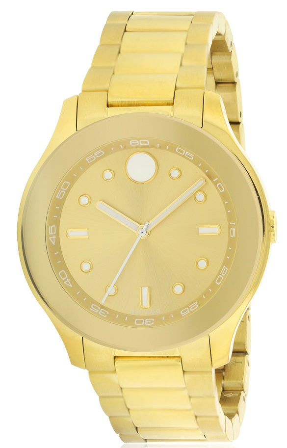 Movado Bold Gold-Tone Ladies Watch