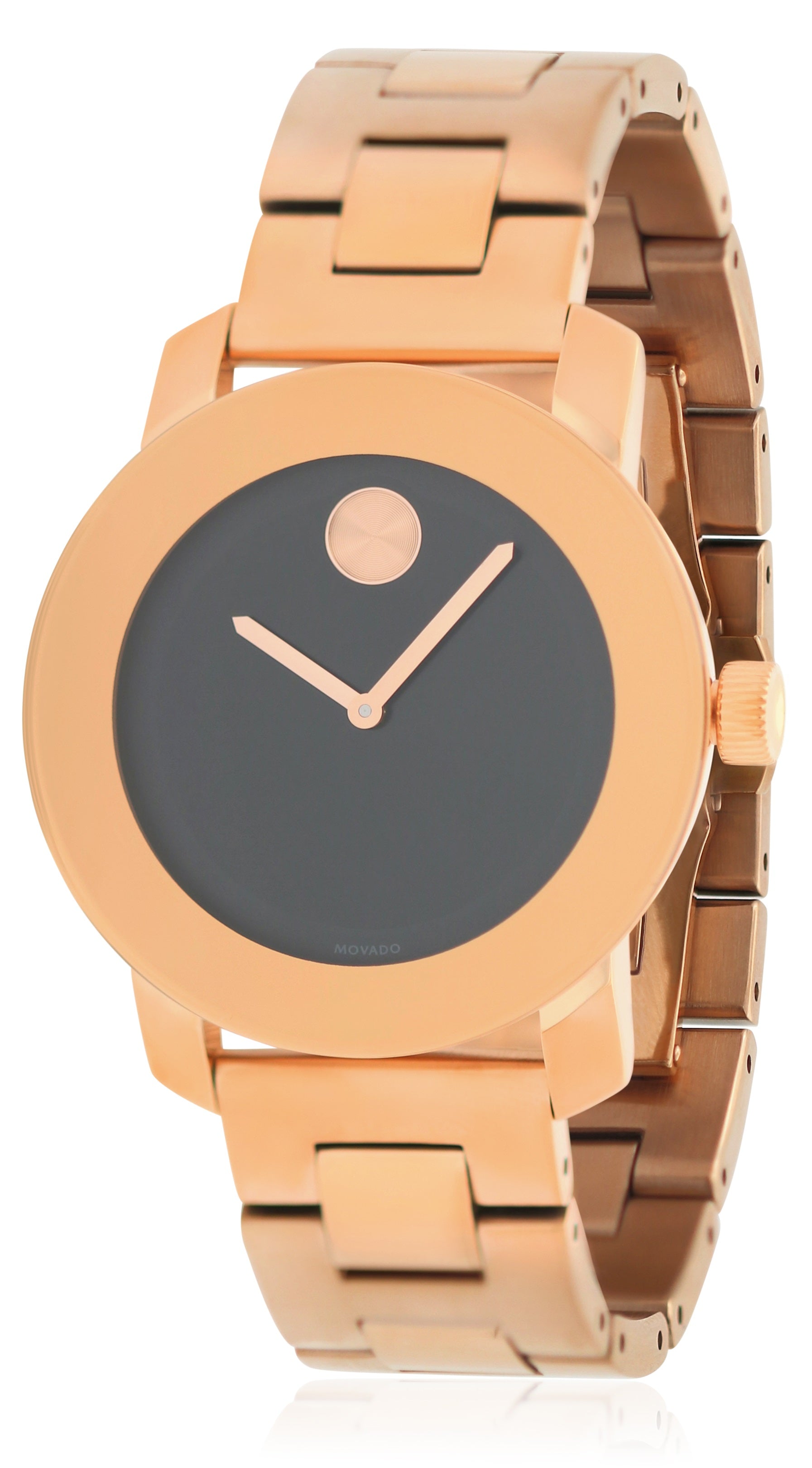 Movado Bold Rose Gold-Tone Unisex Watch