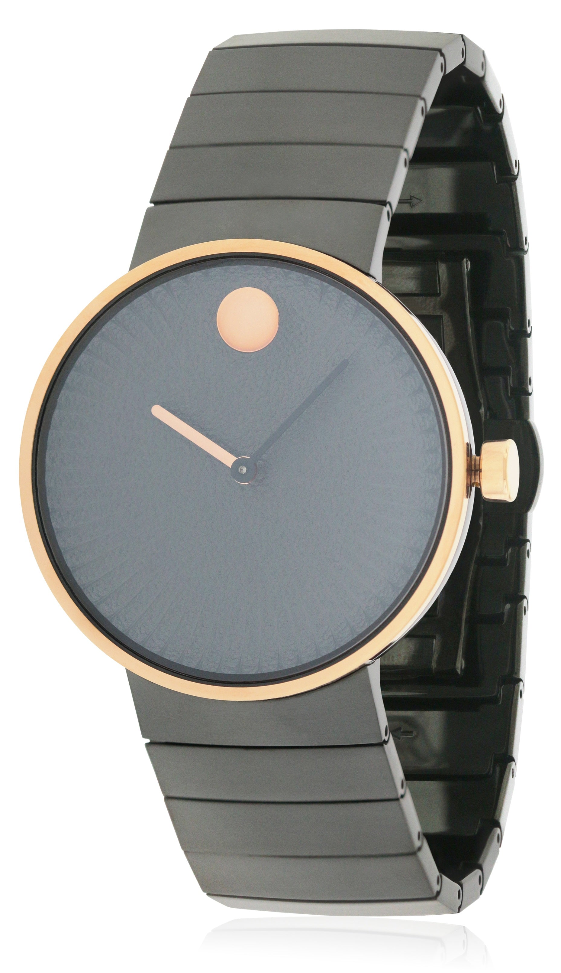 Movado Edge Black Stainless Steel Ladies Watch