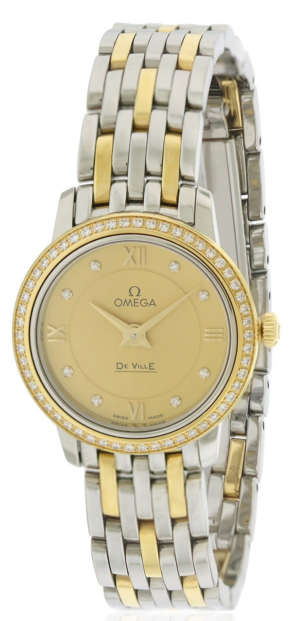 Omega DeVille Prestige Two-Tone Ladies Watch
