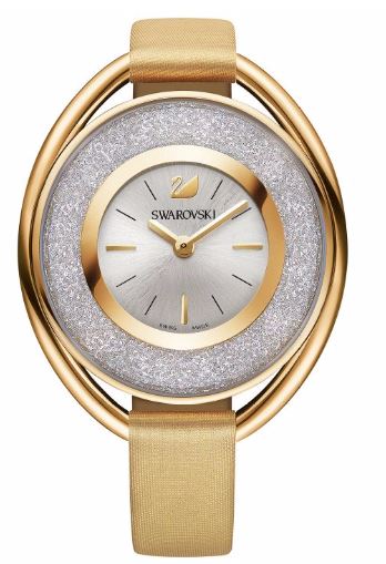 Swarovski Crystalline Oval Gold-Tone Ladies Watch