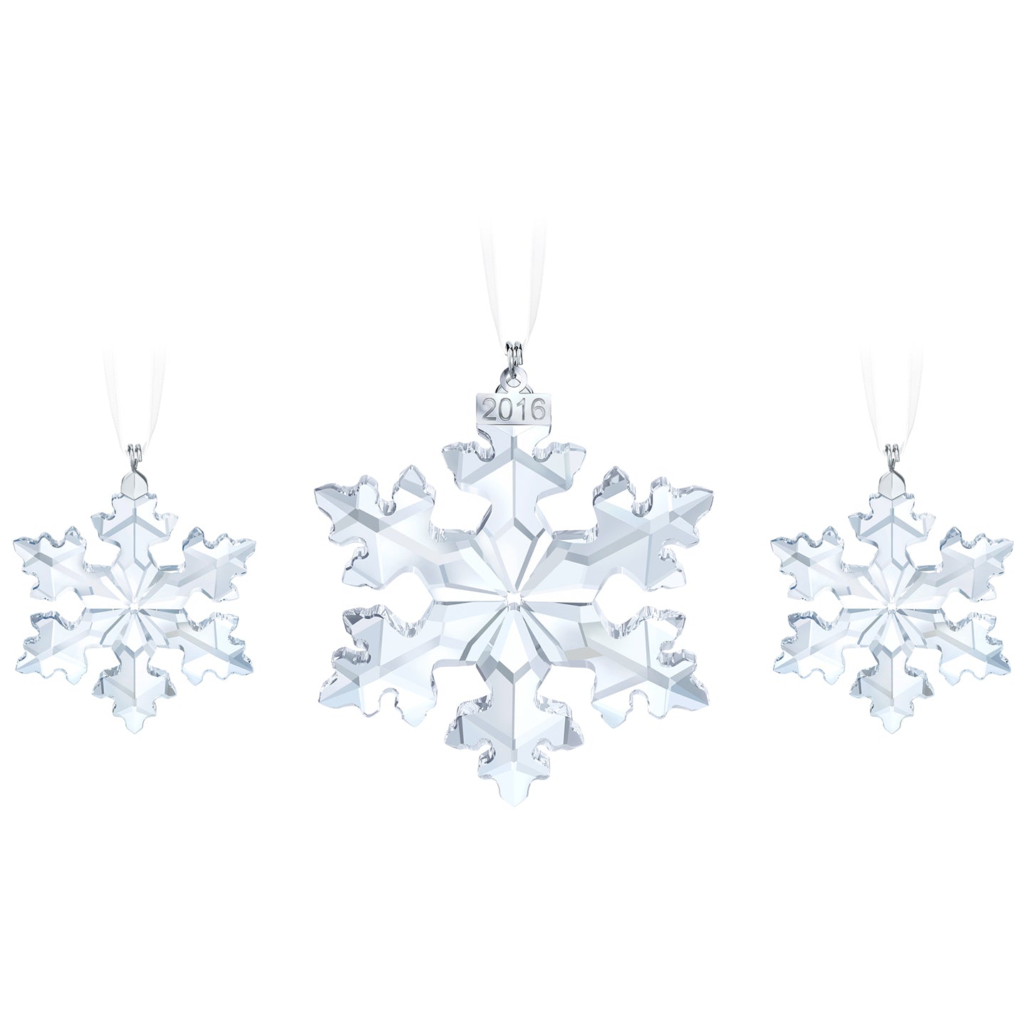 Swarovski Crystal Living Christmas Snowflake Trio Set 2016