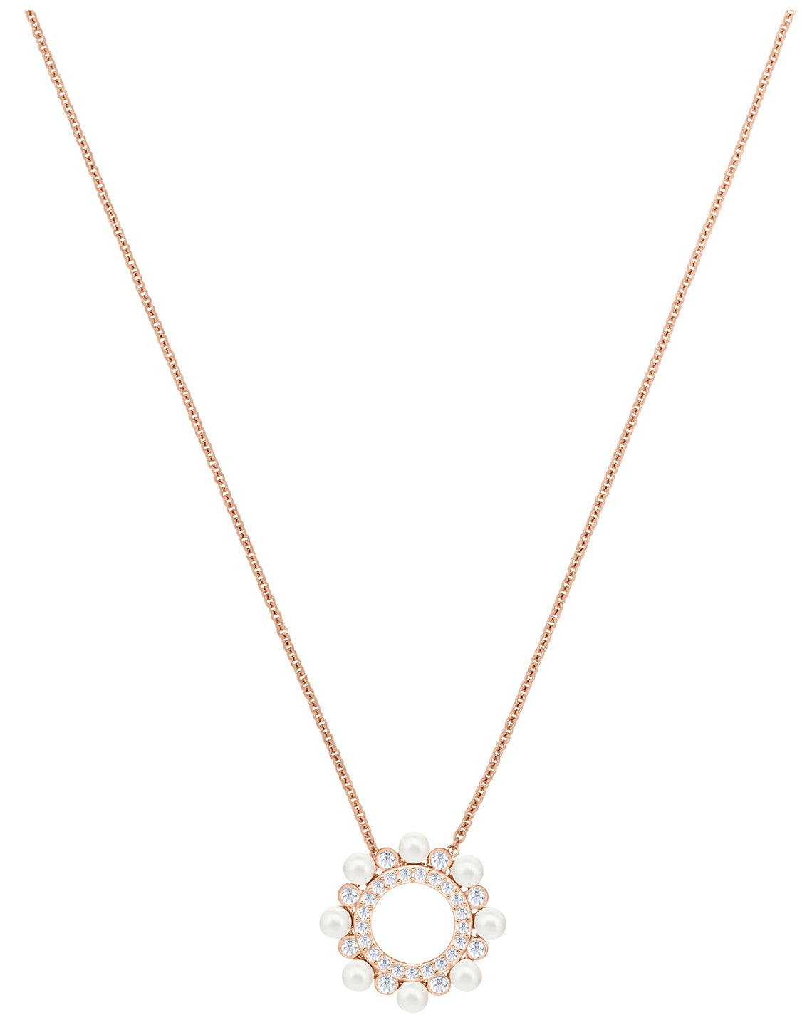 Swarovski Major Pendant - White - Rose Gold Plating -