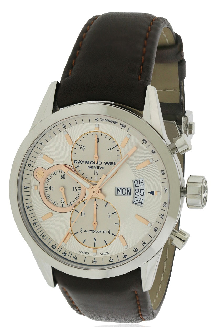 Raymond Weil Freelancer Leather Automatic Mens Watch