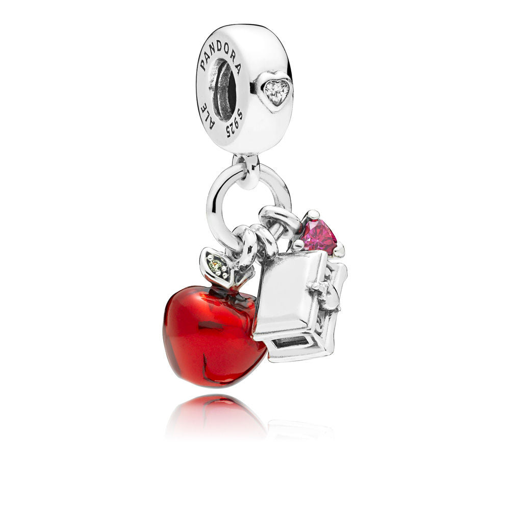 PANDORA Disney Snow Whites Apple & Heart Dangle Charm -