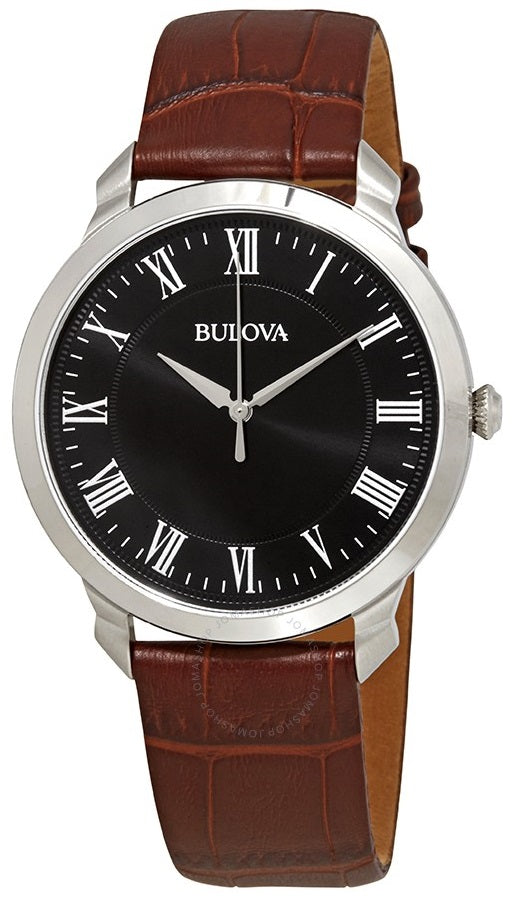 Bulova Leather Mens Watch