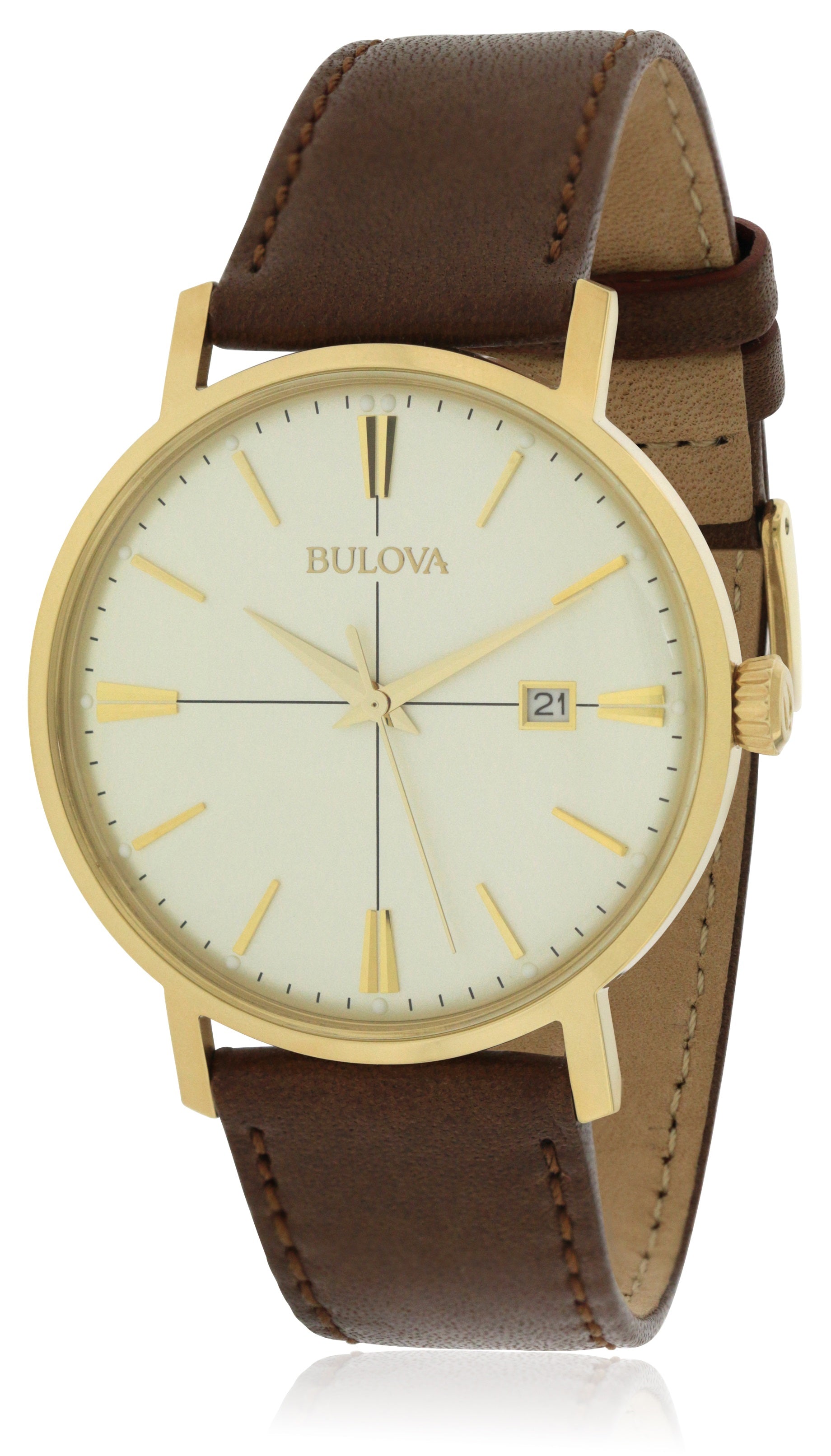 Bulova Aerojet Leather Mens Watch