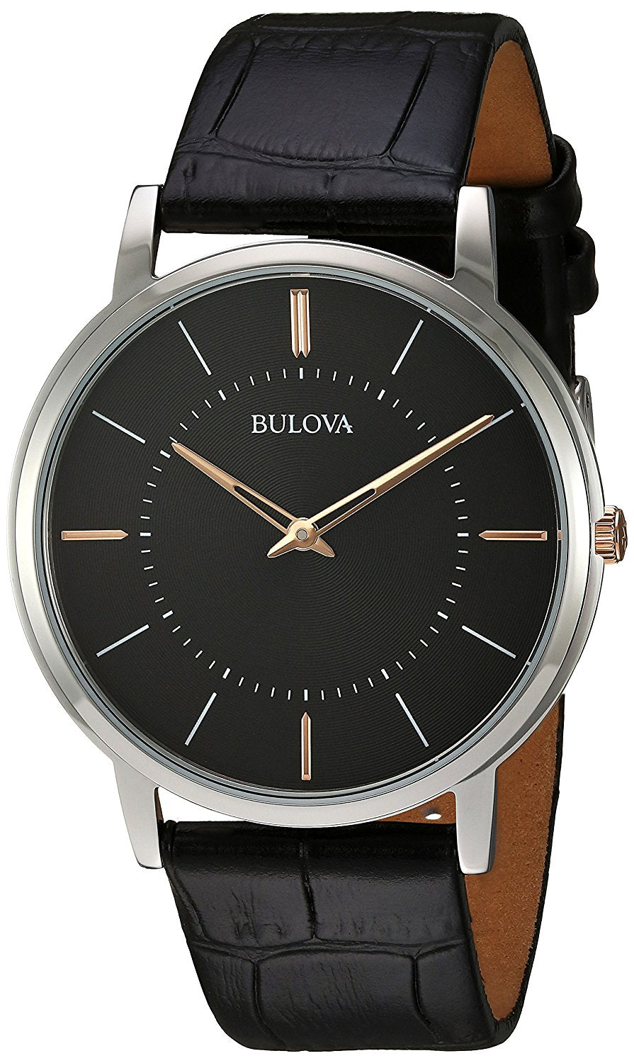 Bulova Leather Mens Watch