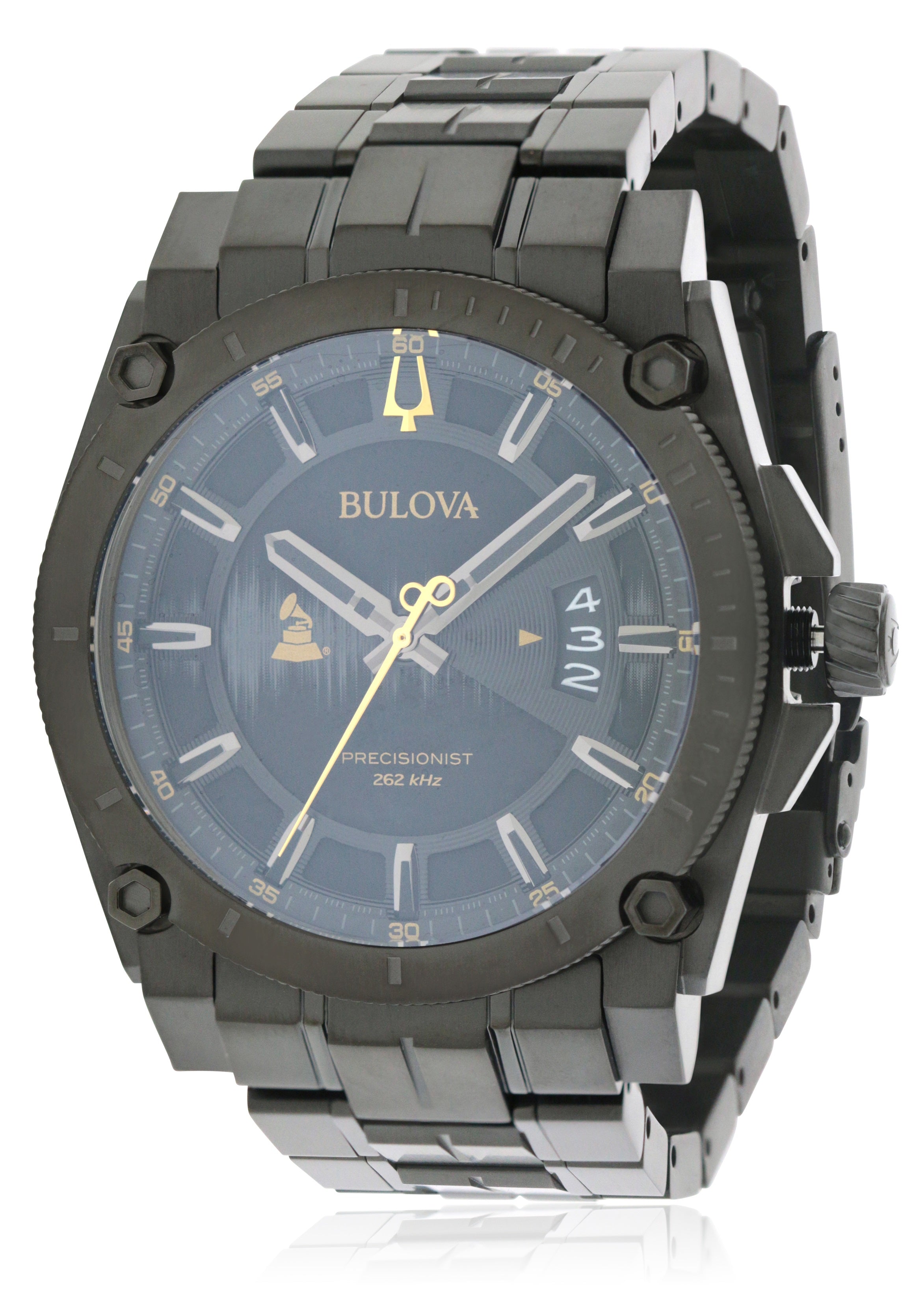 Bulova  Special Grammy Edition Precisionist Black Stainless Steel Mens Watch