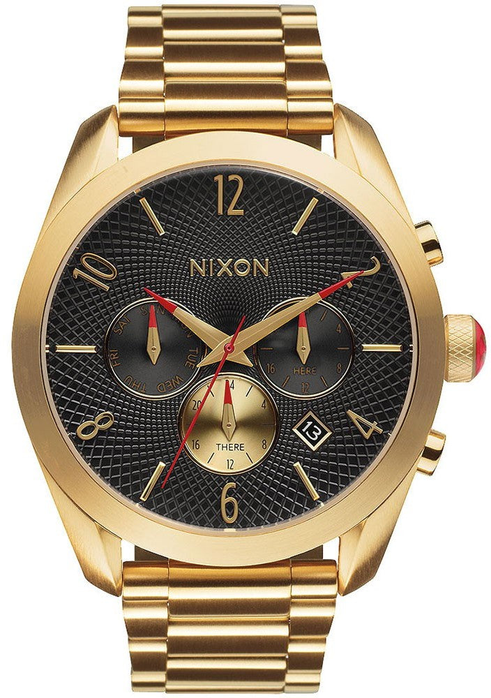 Nixon Bullet Chronograph Gold-Tone Ladies Watch