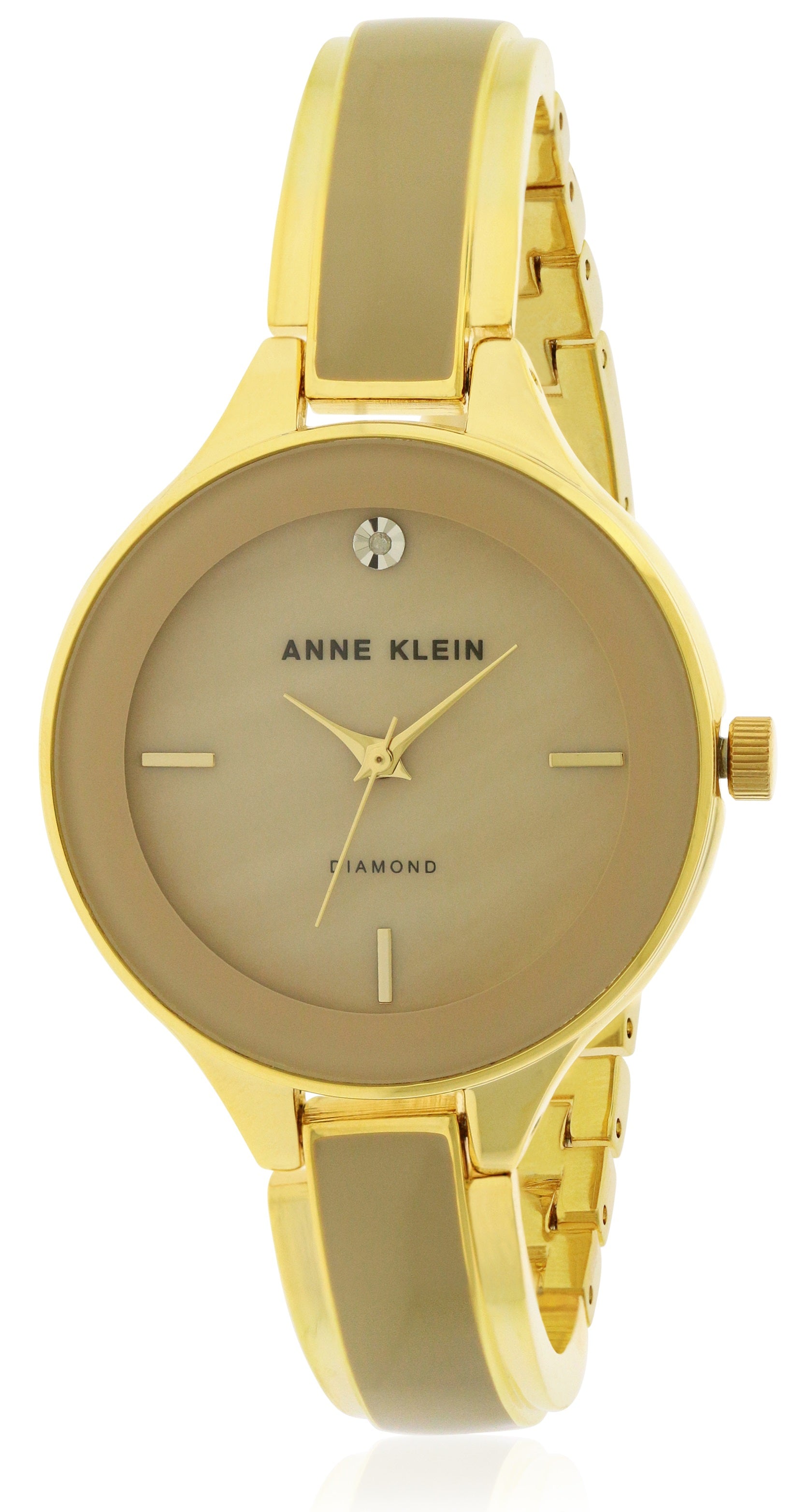 Anne Klein Gold-Tone With Ceramic Ladies Watch