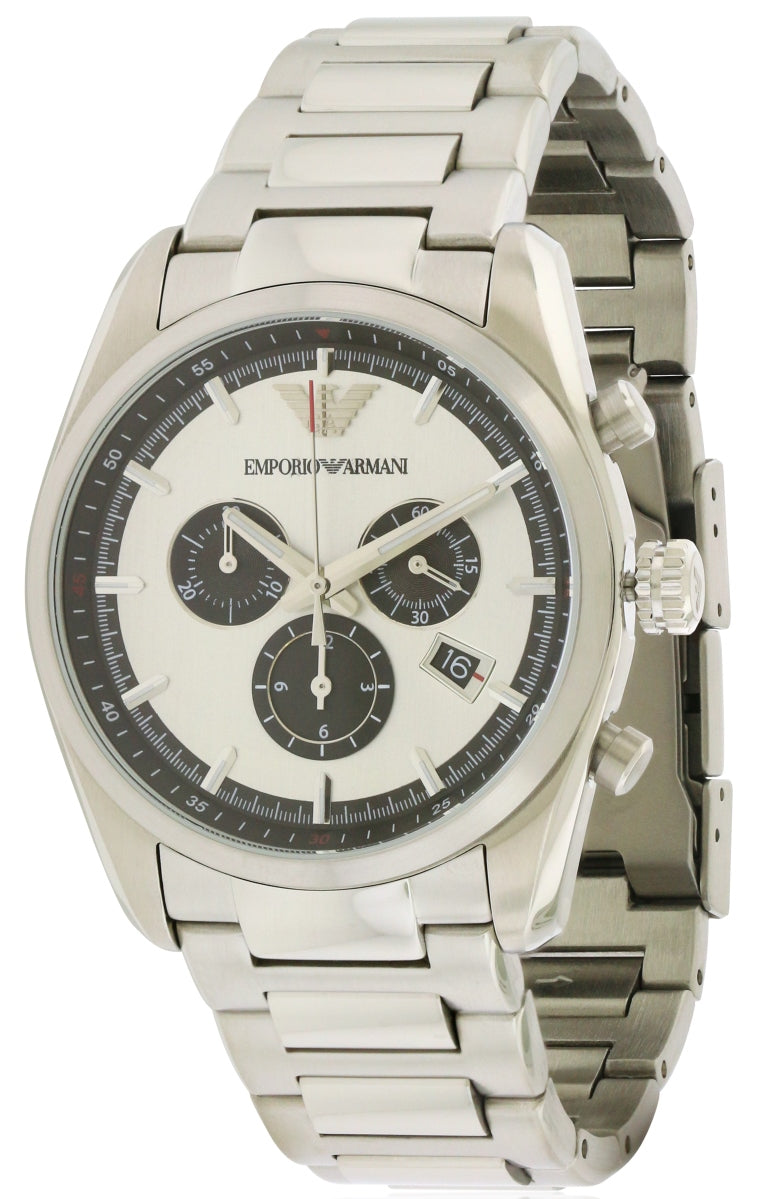 Emporio Armani Stainless Steel Chronograph Mens Watch