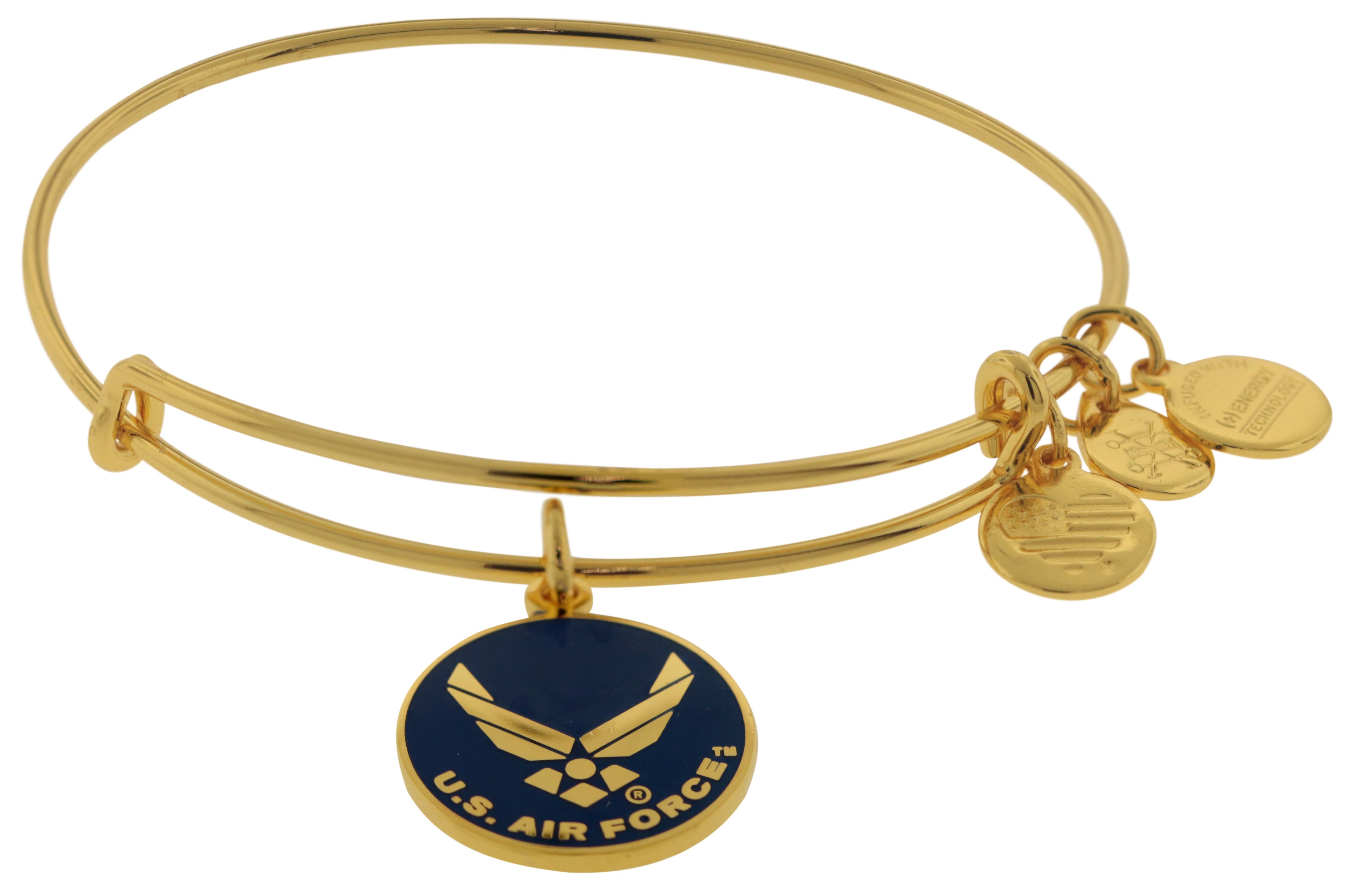 Alex and Ani U.S. Air Force Charm Bangle - Shiny Gold -