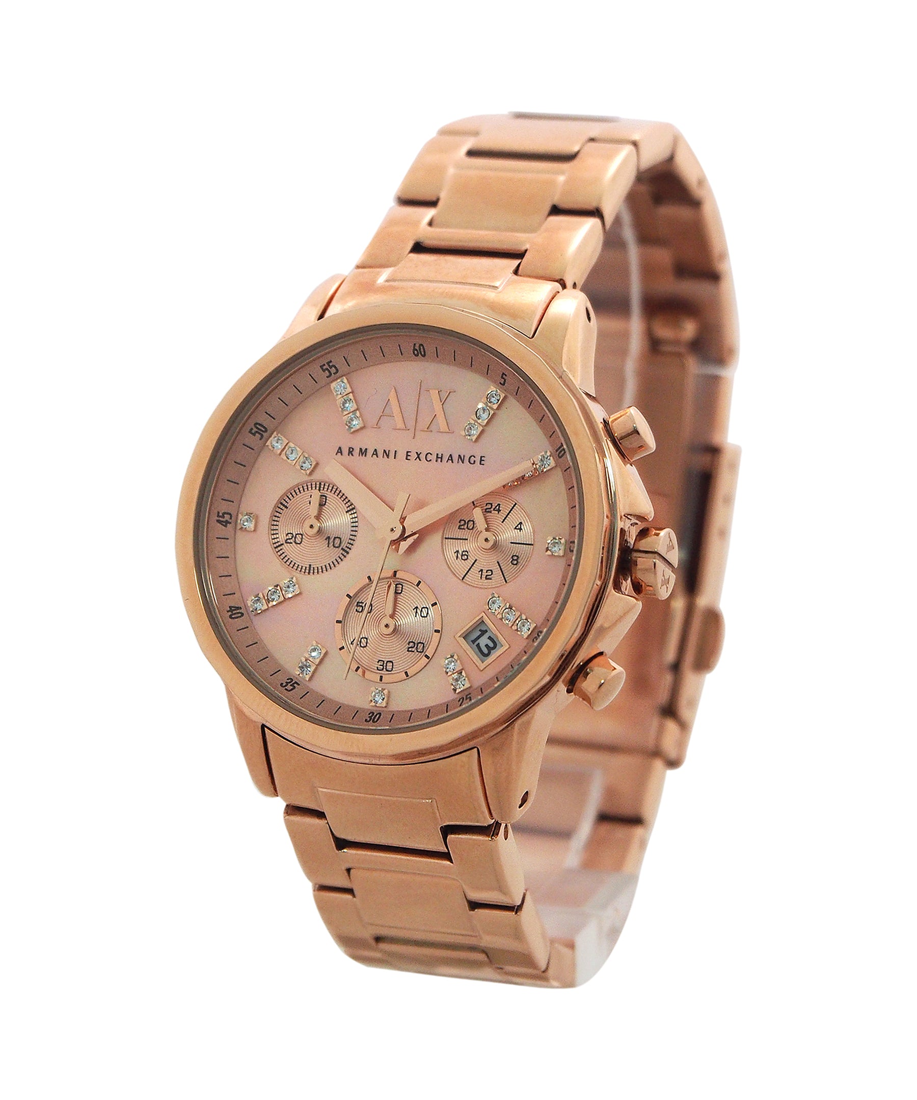 armani exchange ladies watch rose gold