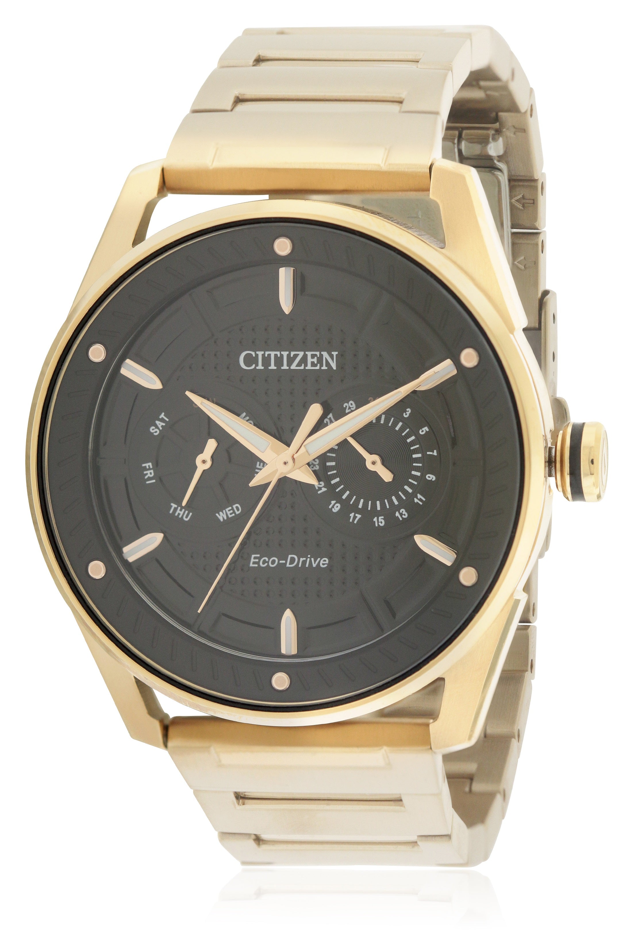 Citizen Eco-Drive Gold-Tone Stainless Steel Mens Watch