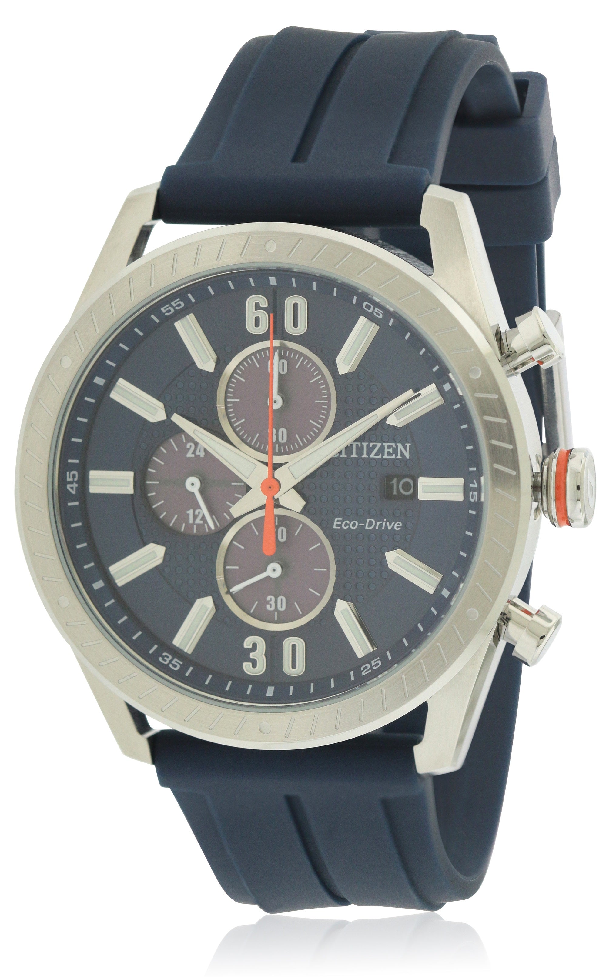 Citizen Eco-Drive Polyurethane Diver Chronograph Mens Watch