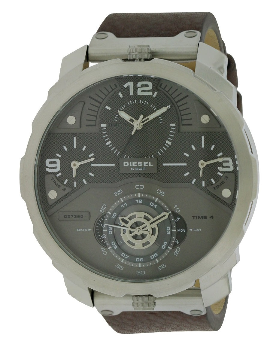 Diesel Machinus Leather Mens Watch