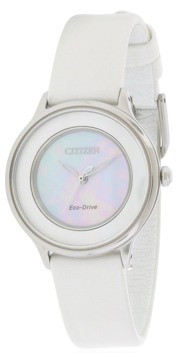 Citizen Eco-Drive Circle of Time Leather Ladies Watch