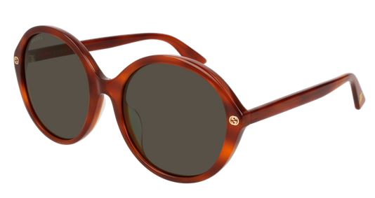 Gucci Brown Round Ladies Sunglasses -