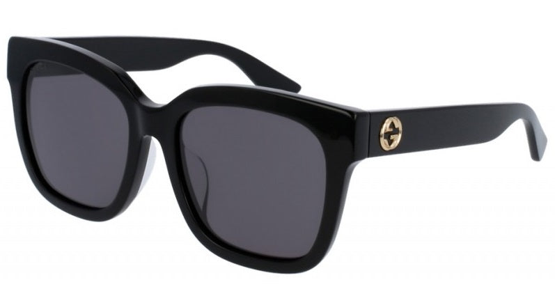 Gucci Black Square Ladies Sunglasses -