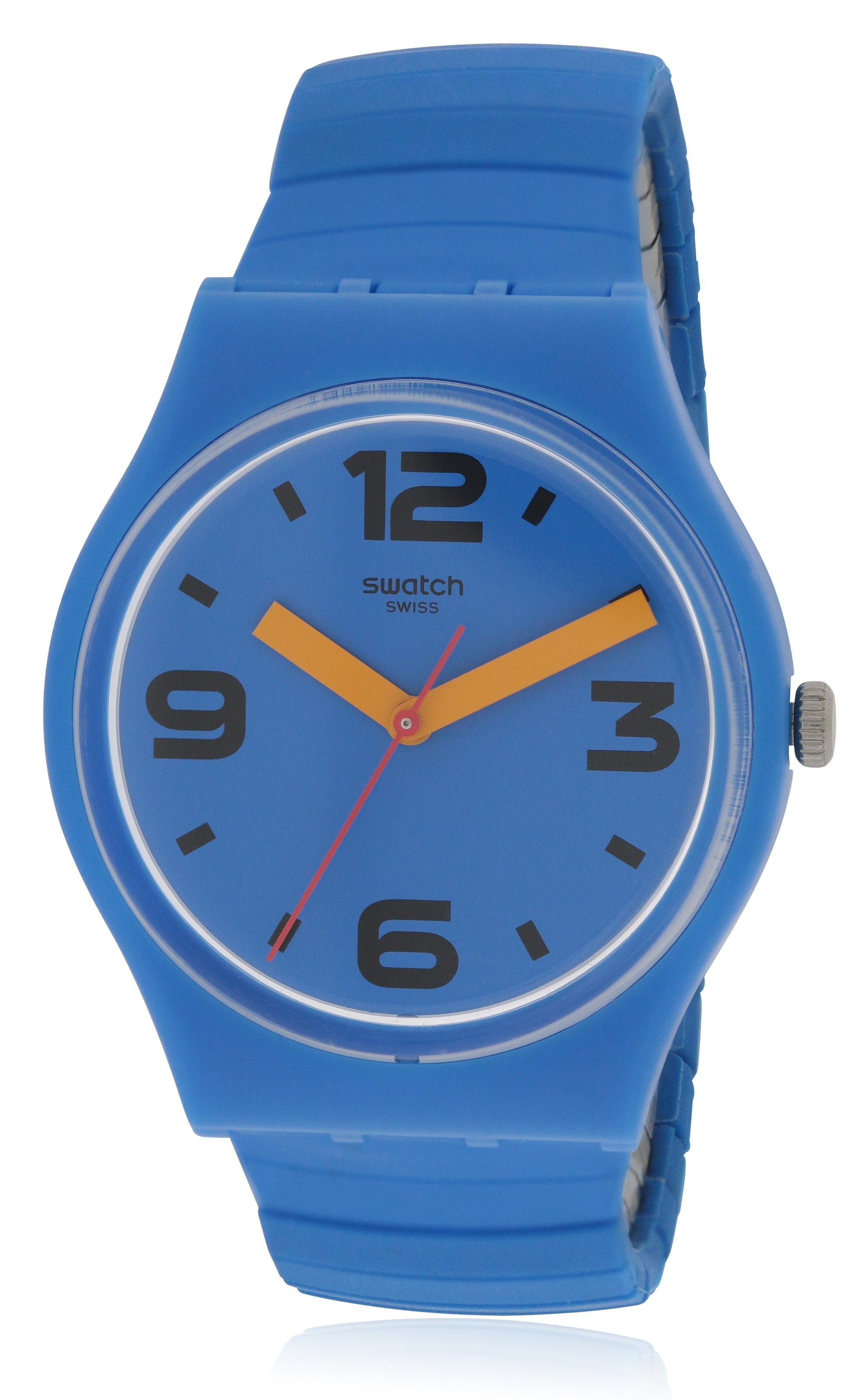 Swatch Pepeblu Silicone Unisex Watch