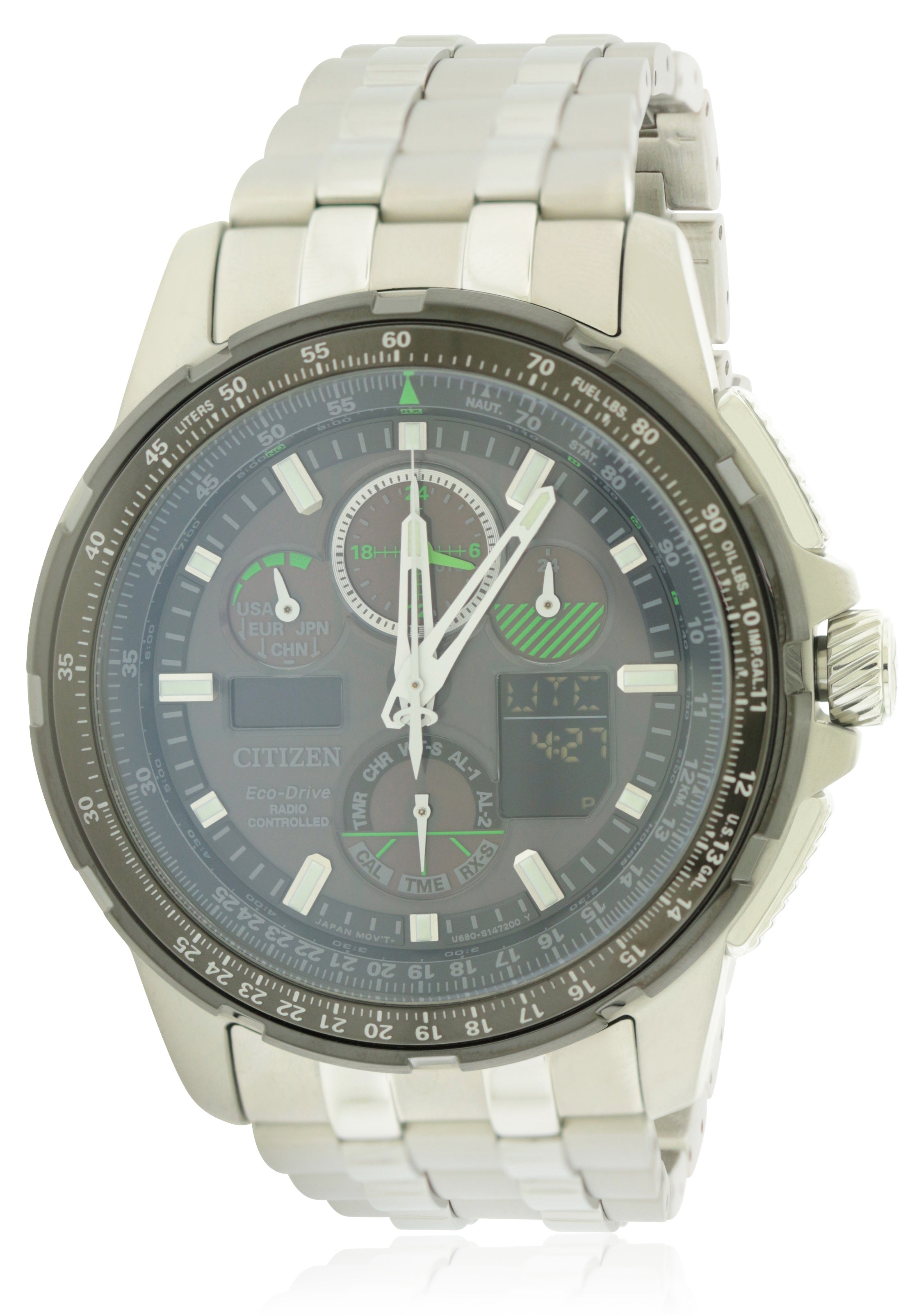 Citizen Eco-Drive Skyhawk Chronograph Mens Watch